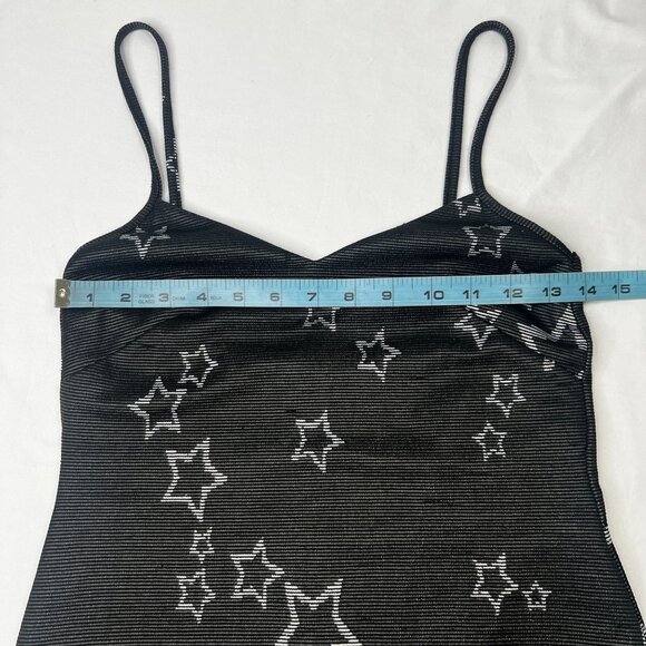 By johnny. Australia Star Scatter Slip Dress Midi Stretch Black US 6 - Picture 4 of 16